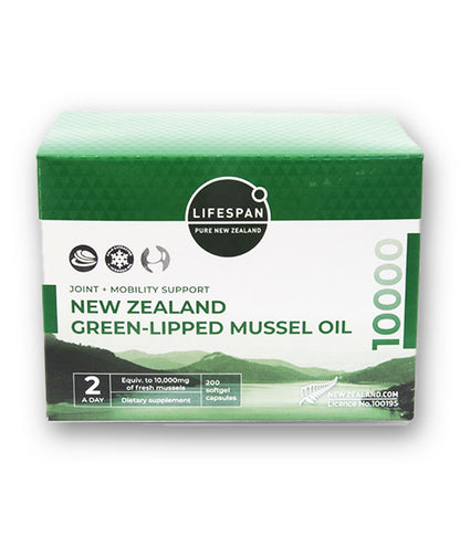 LIFESPAN GREEN LIPPED MUSSEL OIL 10000 200CAPS